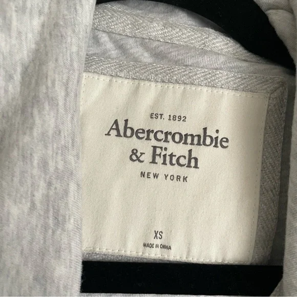 Abercrombie & Fitch Gray Hooded Jacket Womens size XS - Picture 5 of 8